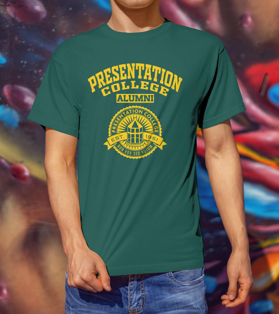 Presentation College Alumni Est. 1951 Mon Vox Sed Votum T-Shirt