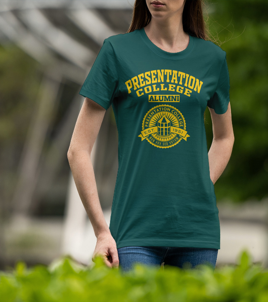 Presentation College Alumni Est. 1951 Mon Vox Sed Votum T-Shirt