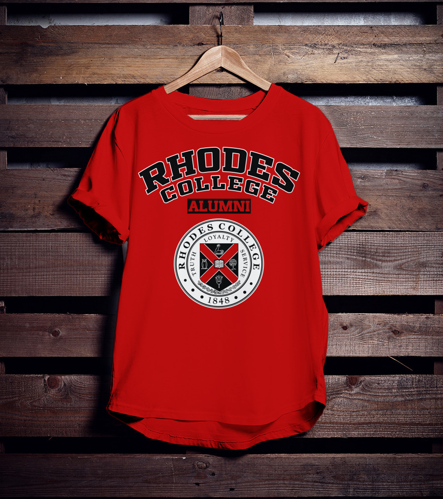 Rhodes College Alumni Truth Loyalty Service 1848 Seal T-Shirt