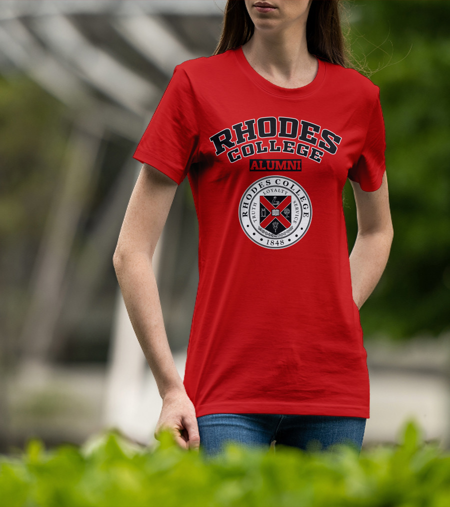 Rhodes College Alumni Truth Loyalty Service 1848 Seal T-Shirt