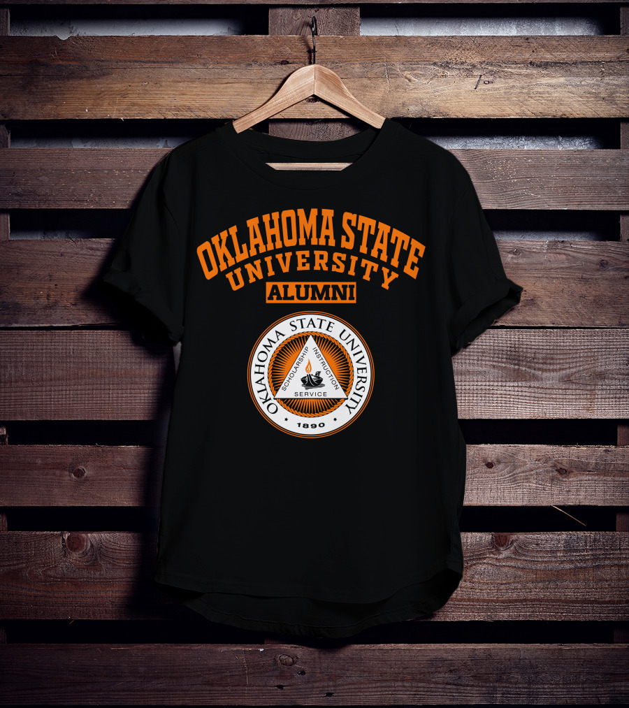 Oklahoma State University Alumni 1890 Scholarship Instruction Service T-Shirt
