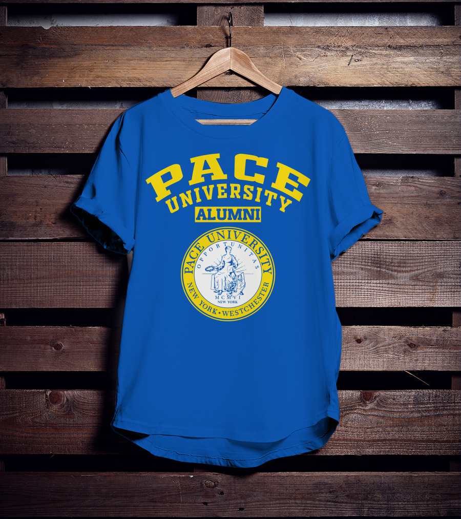 Pace University Alumni Seal New York Westchester MCMV Opportunities T-Shirt