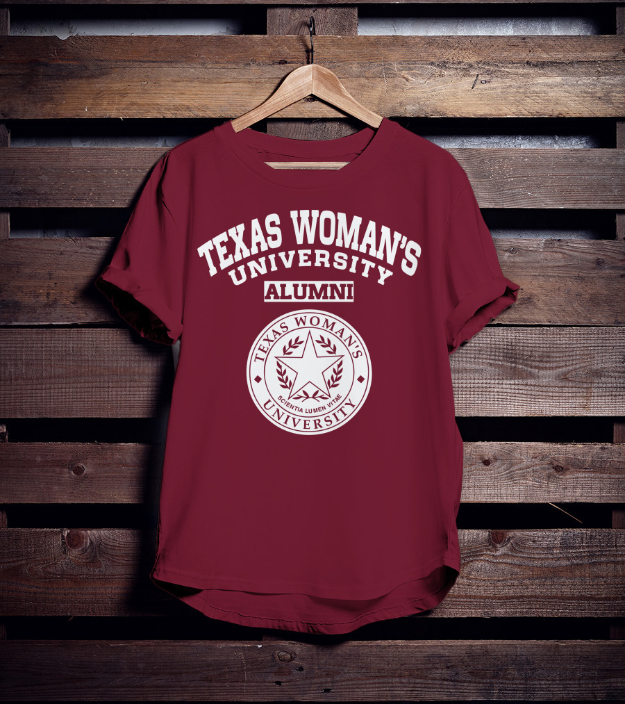 Texas Woman's University Alumni Scientia Lumen Vitae T-Shirt