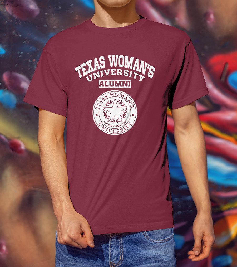 Texas Woman's University Alumni Scientia Lumen Vitae T-Shirt