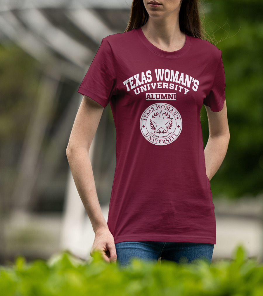 Texas Woman's University Alumni Scientia Lumen Vitae T-Shirt