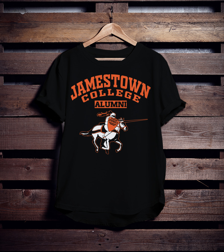 Jamestown College Alumni Jimmies Riding Knight T-Shirt