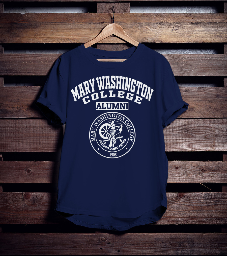 Mary Washington College Alumni Crest Pro Deo Domo Patria 1908 T-Shirt