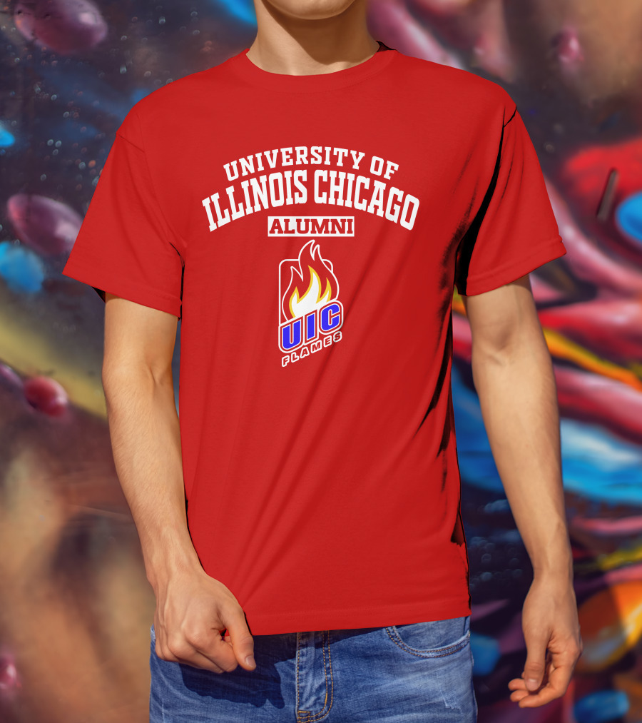 University Of Illinois Chicago UIC Flames Alumni T-Shirt