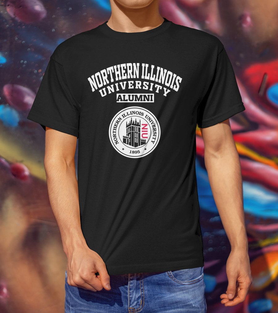 Northern Illinois University Alumni 1895 Seal NIU T-Shirt