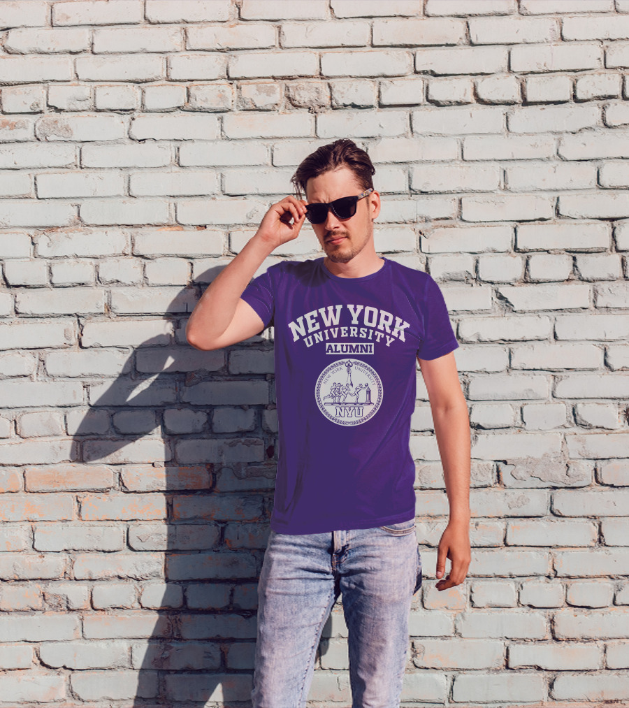 New York University Alumni NYU Seal Purple T-Shirt
