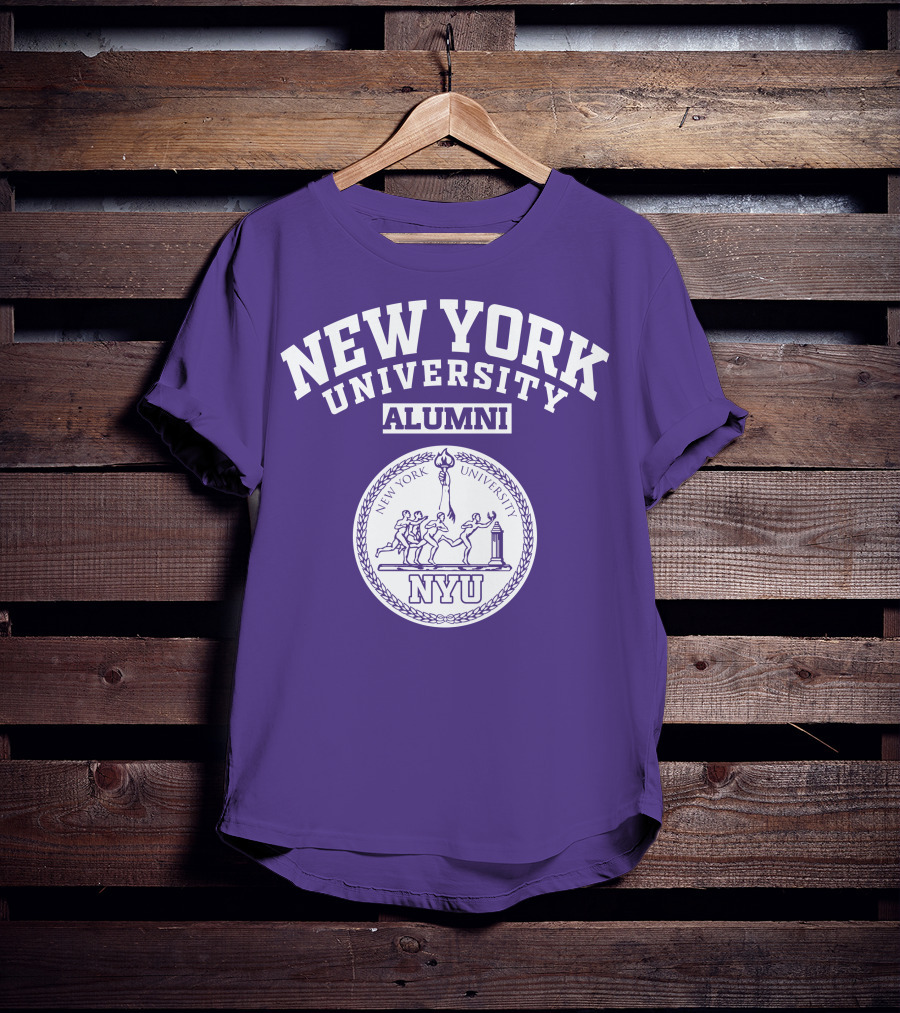 New York University Alumni NYU Seal Purple T-Shirt