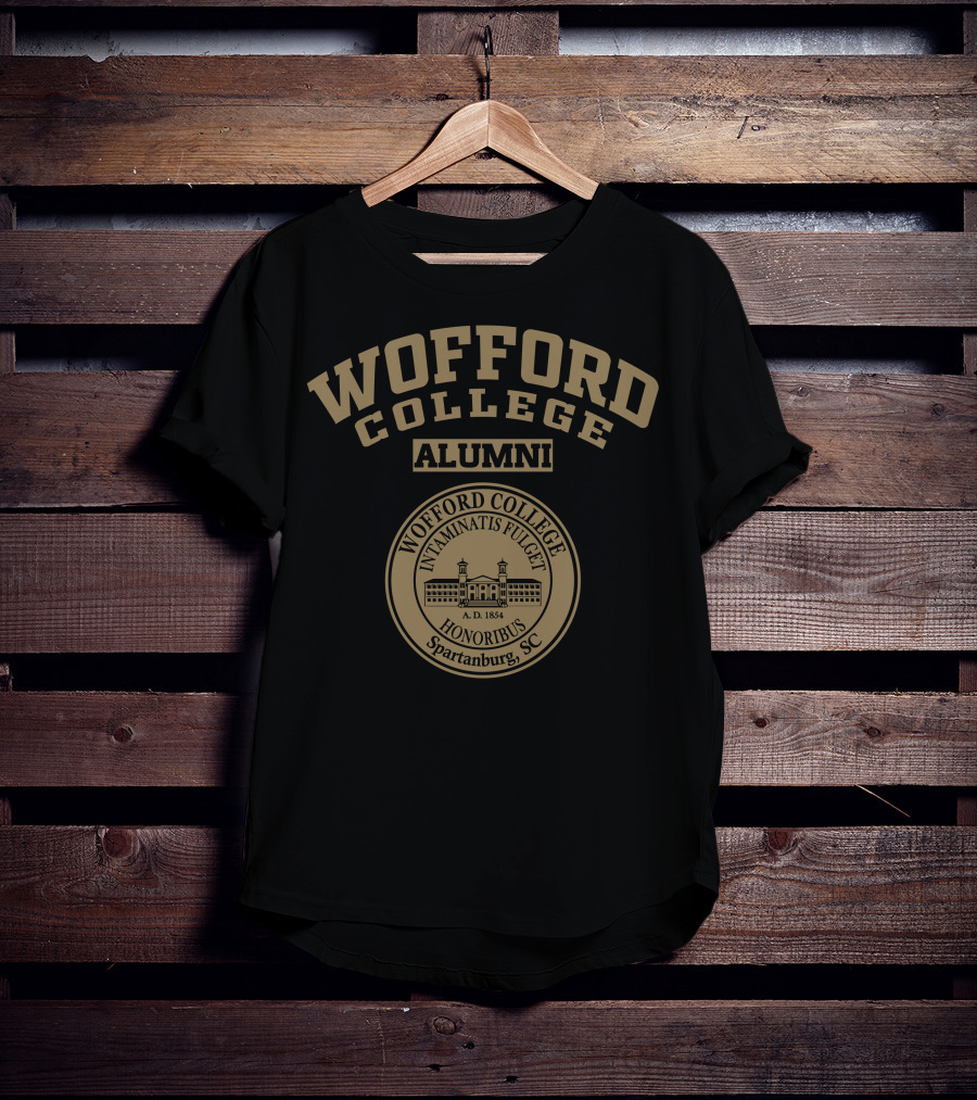 Wofford College Alumni Seal Spartanburg SC A.D. 1854 T-Shirt