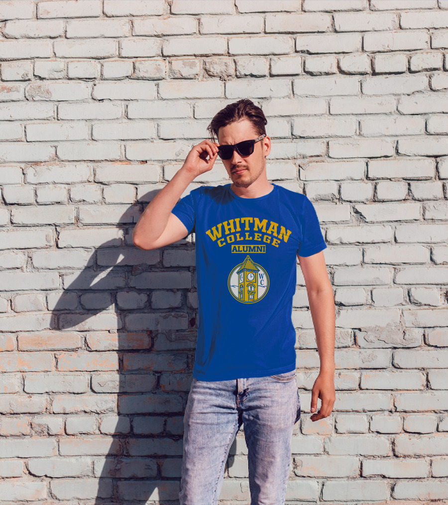 WHITMAN COLLEGE ALUMNI WC Clock Tower T-Shirt