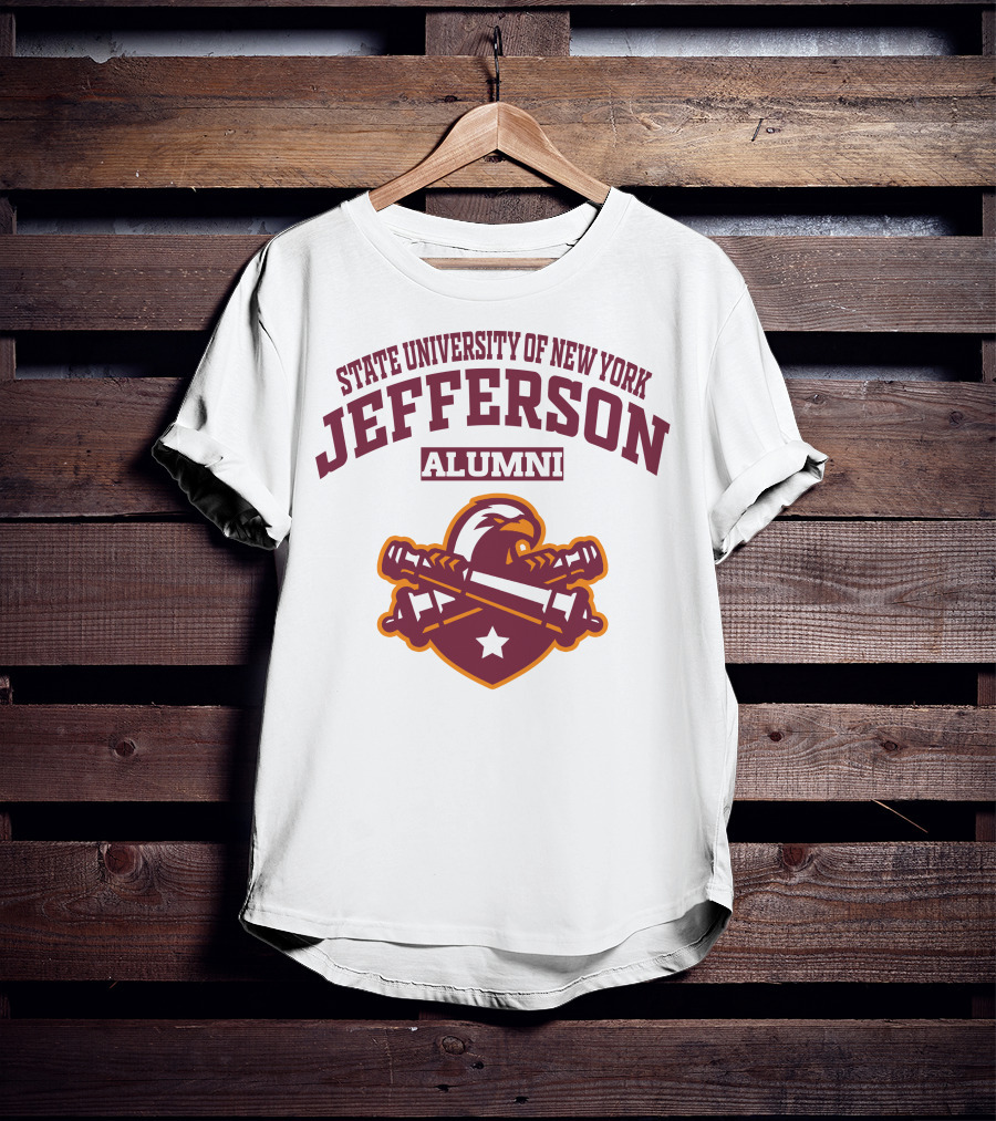 State University Of New York Jefferson Alumni Eagle Star Banner T-Shirt