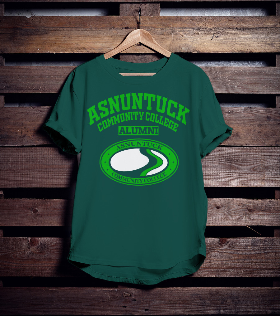 Asnuntuck Community College Alumni With Oval Emblem T-Shirt