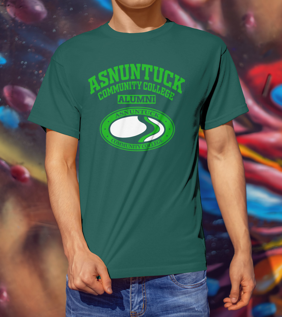 Asnuntuck Community College Alumni With Oval Emblem T-Shirt