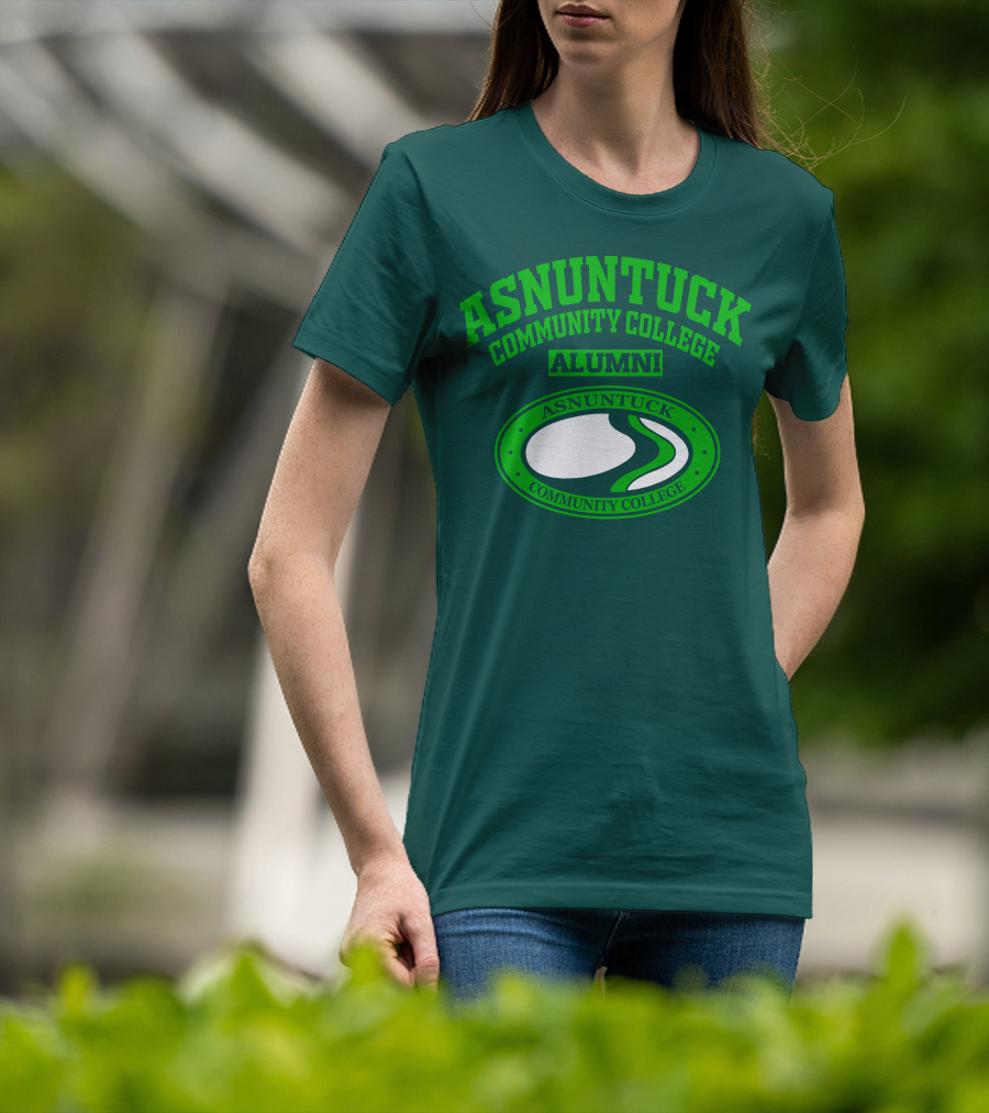 Asnuntuck Community College Alumni With Oval Emblem T-Shirt