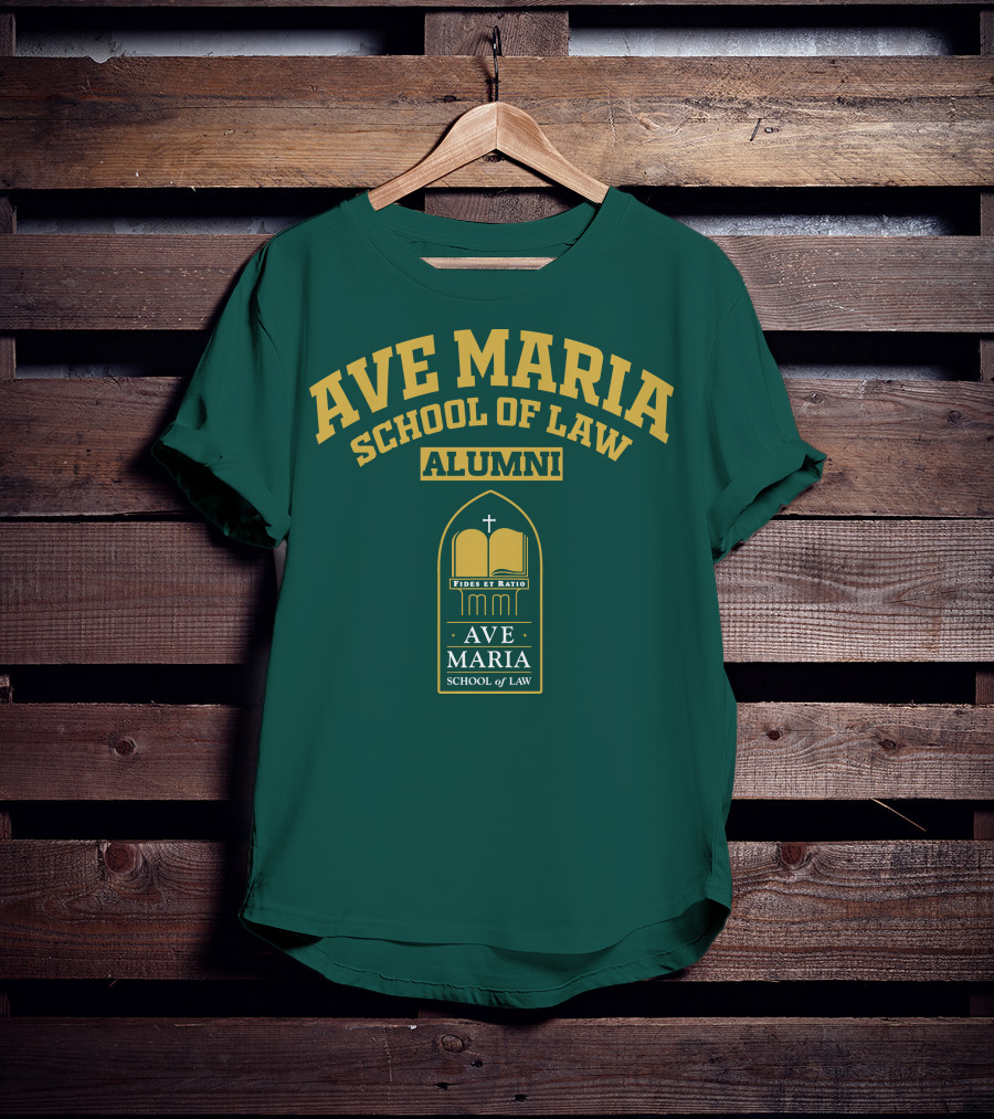 Ave Maria School Of Law Alumni Fides Et Ratio Crest T-Shirt