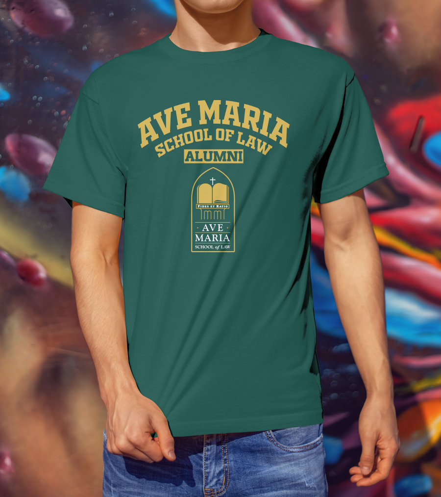 Ave Maria School Of Law Alumni Fides Et Ratio Crest T-Shirt