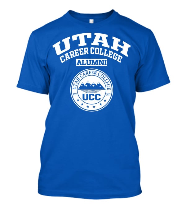Utah Career College Alumni UCC EST 1977 Logo With Mountain Stars T-Shirt