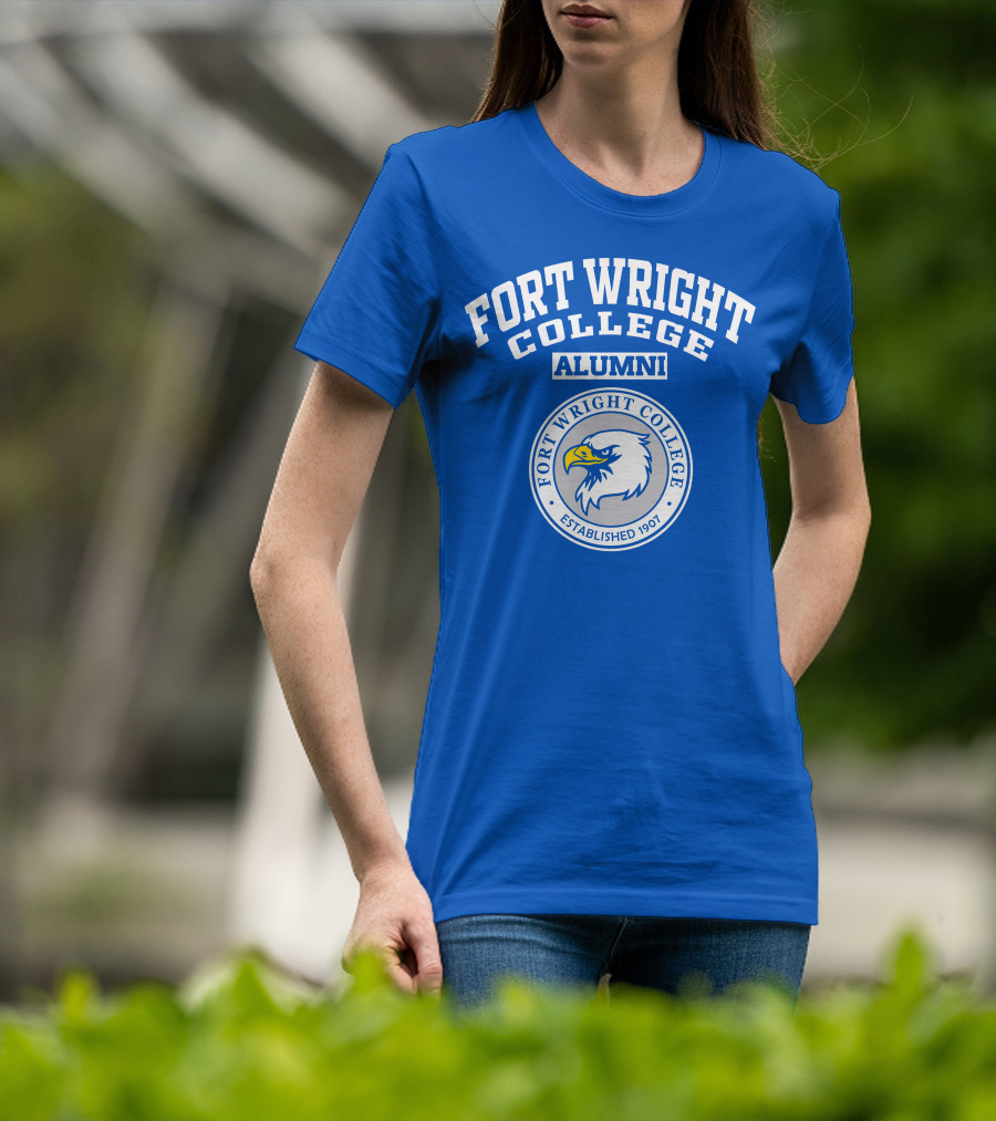 Fort Wright College Alumni Eagle Emblem Established 1907 T-Shirt