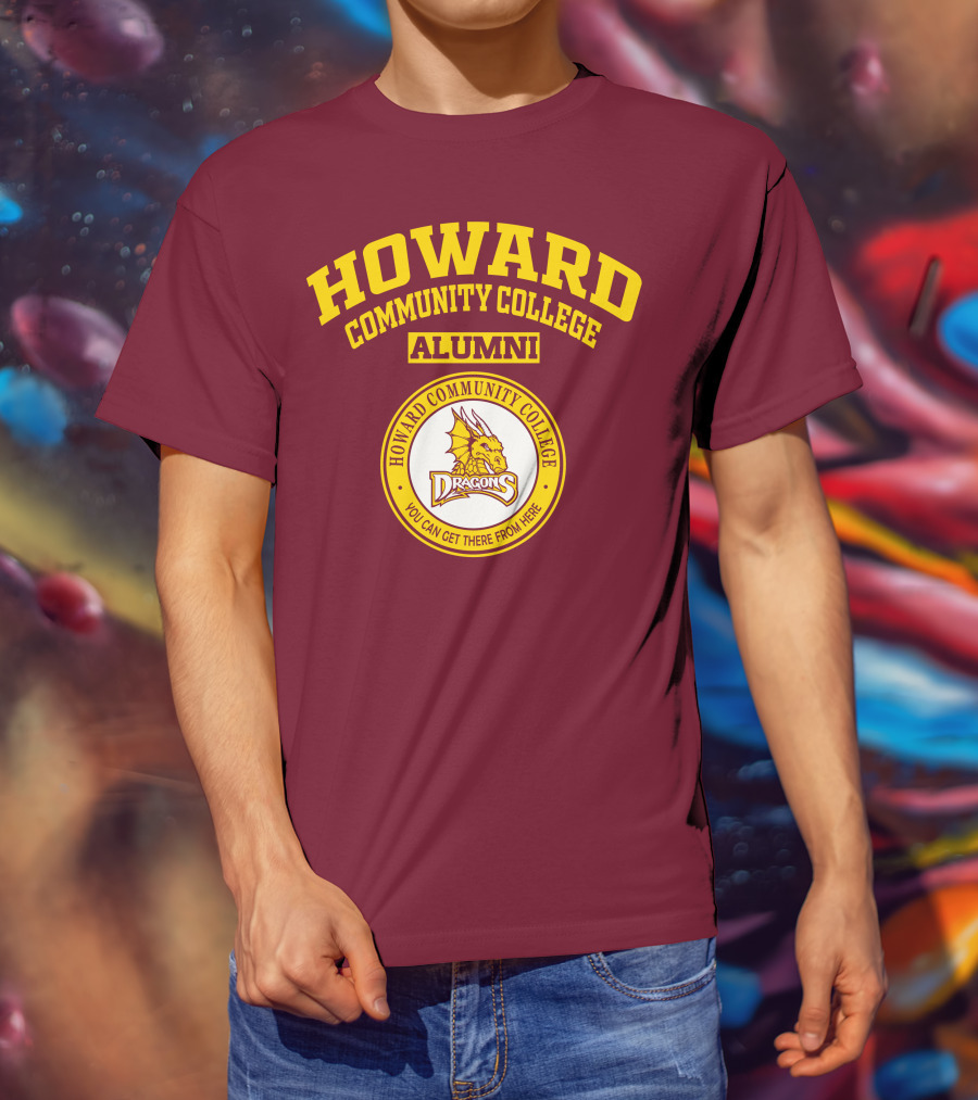 Howard Community College Alumni Dragons You Can Get There From Here T-Shirt