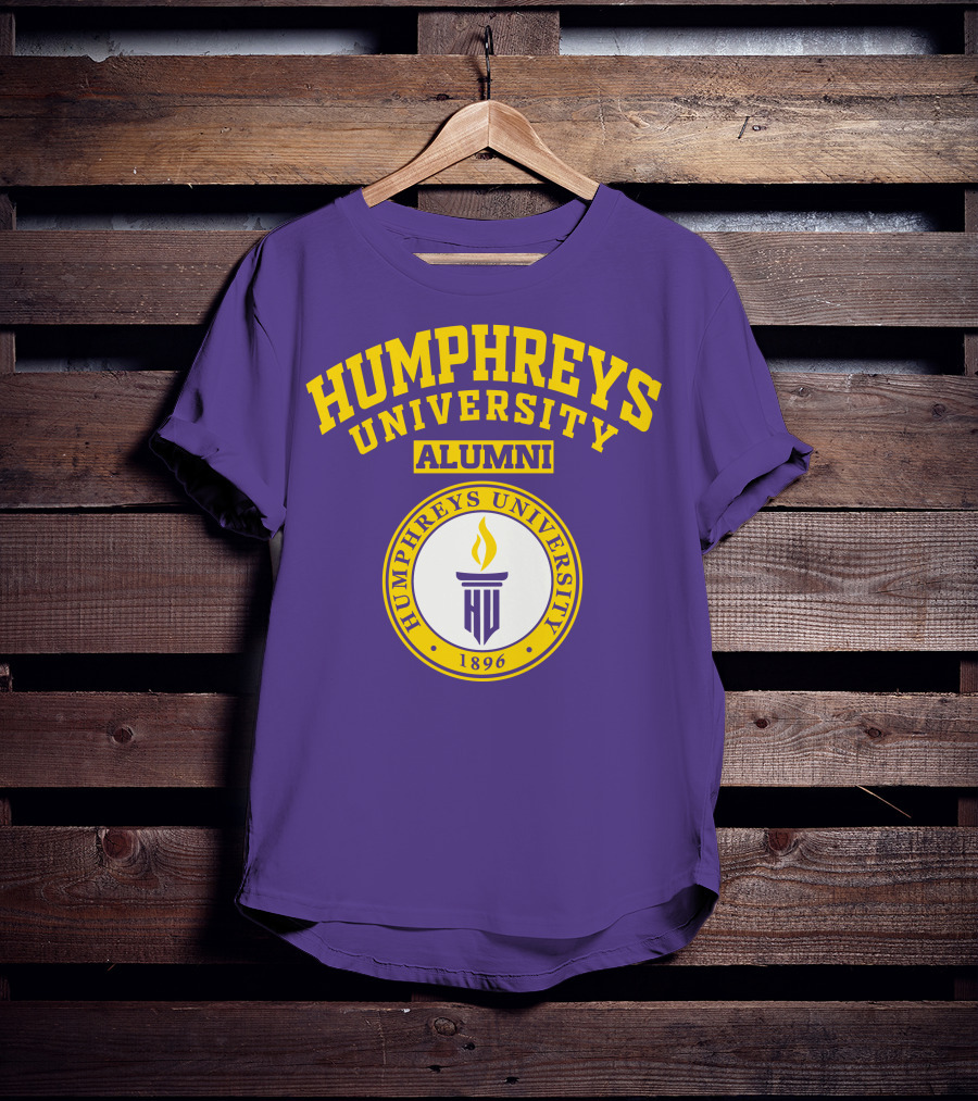 Humphreys University Alumni 1896 Torch Emblem T-Shirt