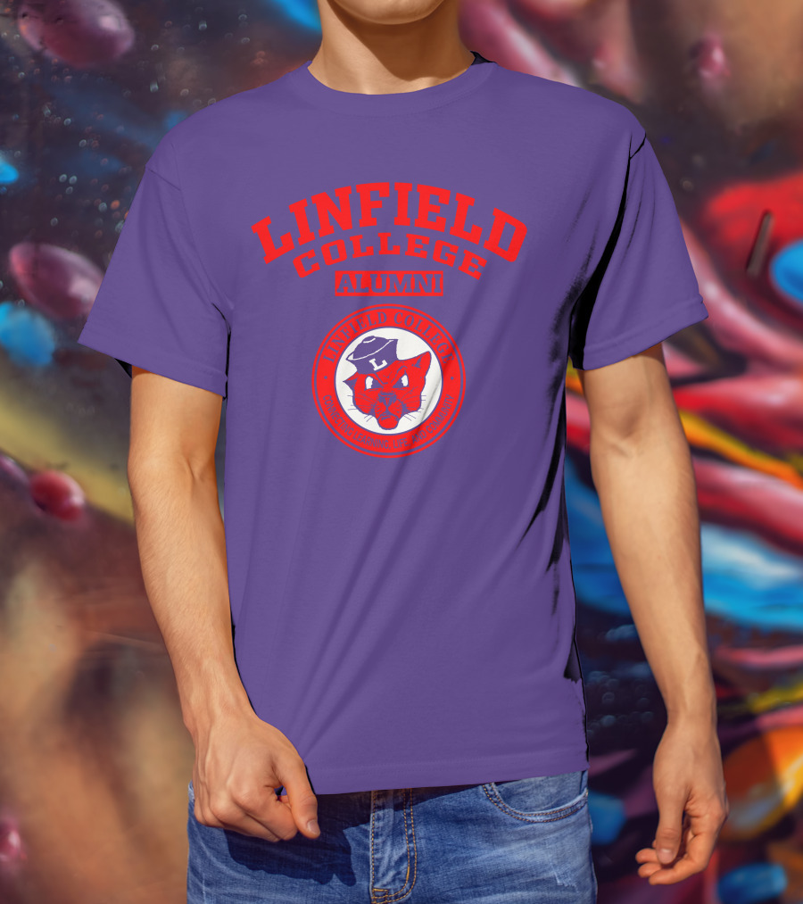 Linfield College Alumni Confido Personal Development Mascot T-Shirt