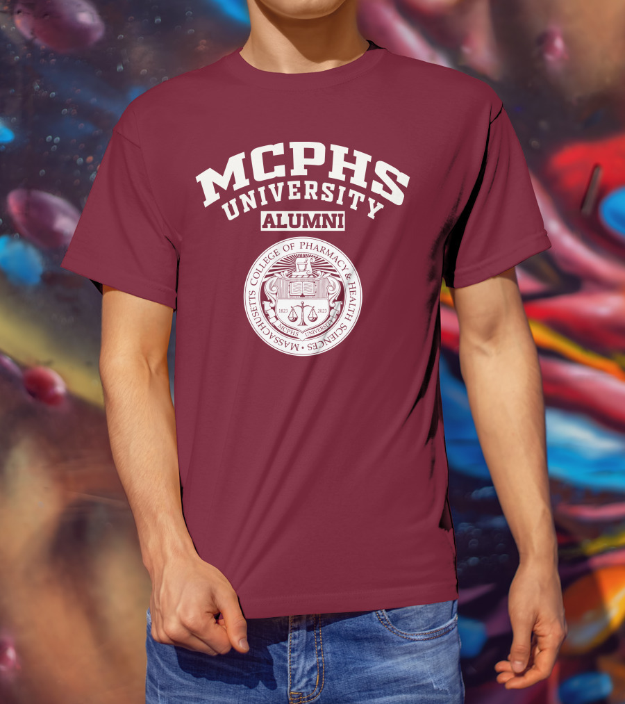 MCPHS University Alumni Massachusetts College Of Pharmacy And Health Sciences Seal T-Shirt