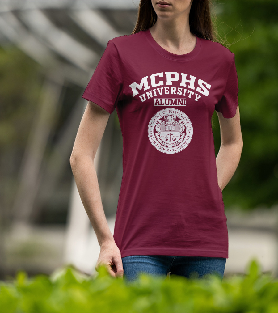 MCPHS University Alumni Massachusetts College Of Pharmacy And Health Sciences Seal T-Shirt