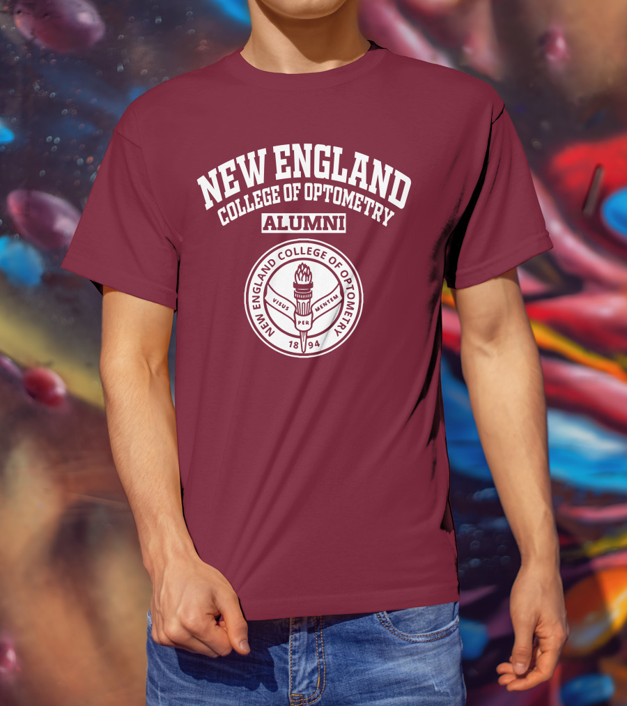 New England College Of Optometry Alumni Visus Per Mentem 1894 T-Shirt