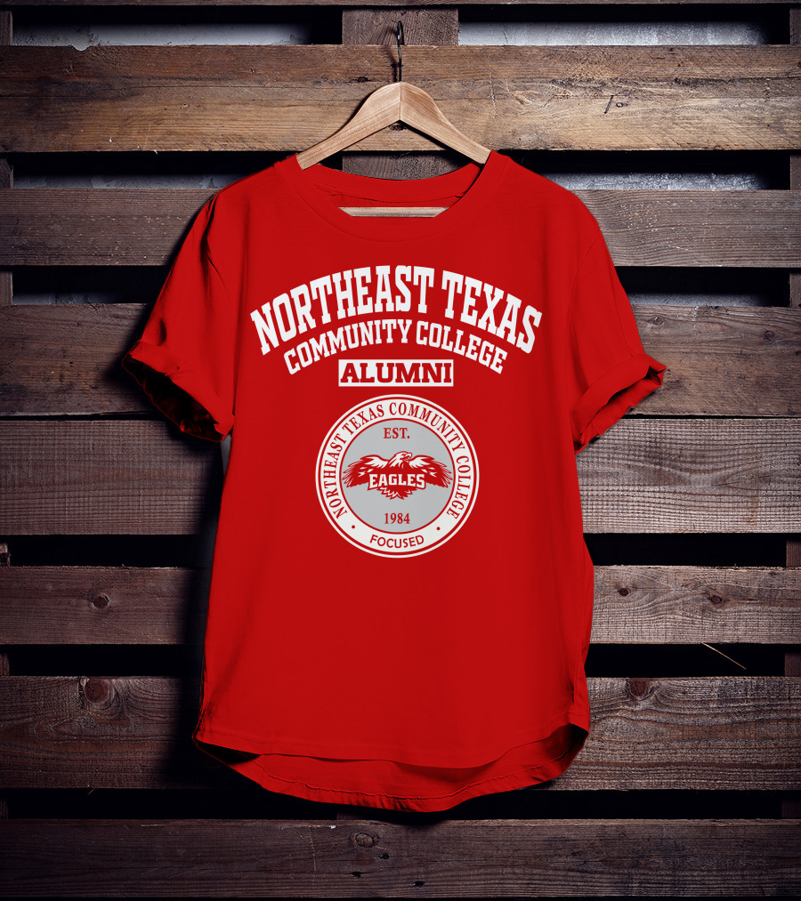 Northeast Texas Community College Alumni Eagles Est. 1984 Focused T-Shirt