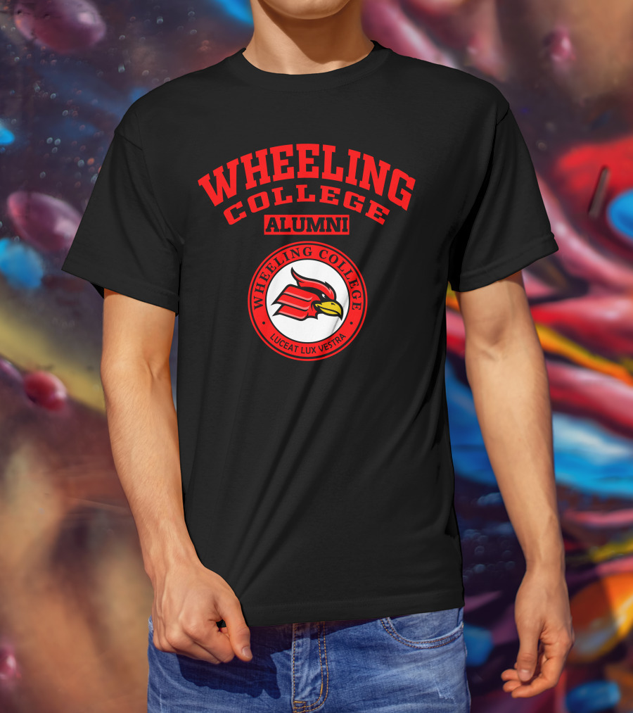 Wheeling College Alumni Cardinal Seal Luceat Lux Vestra T-Shirt