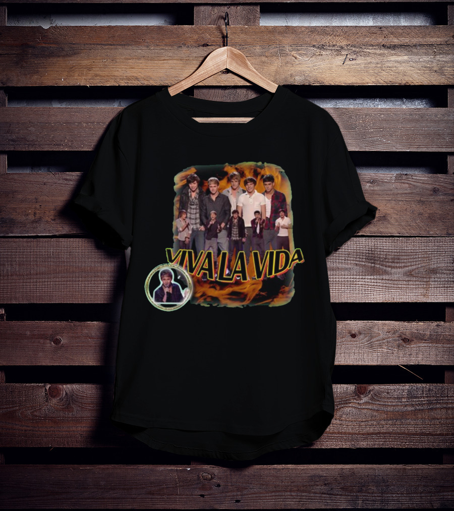 Keelybutler Sadstreet Viva La Vida Group Performance Flame Background T-Shirt