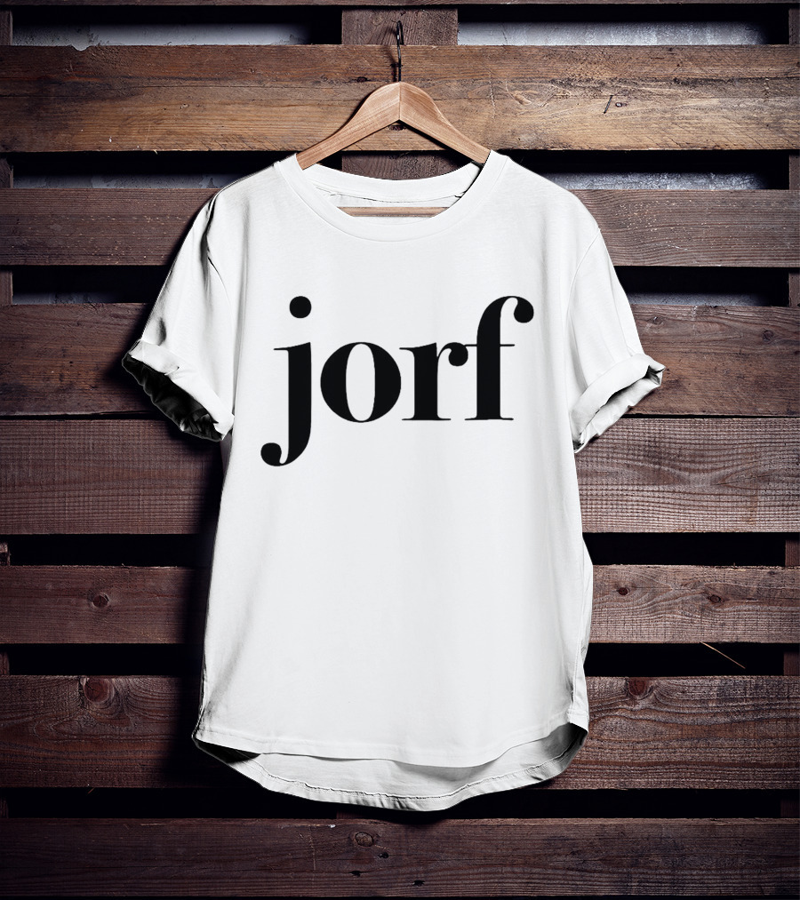 Jury Duty Jorf Text Black T-Shirt