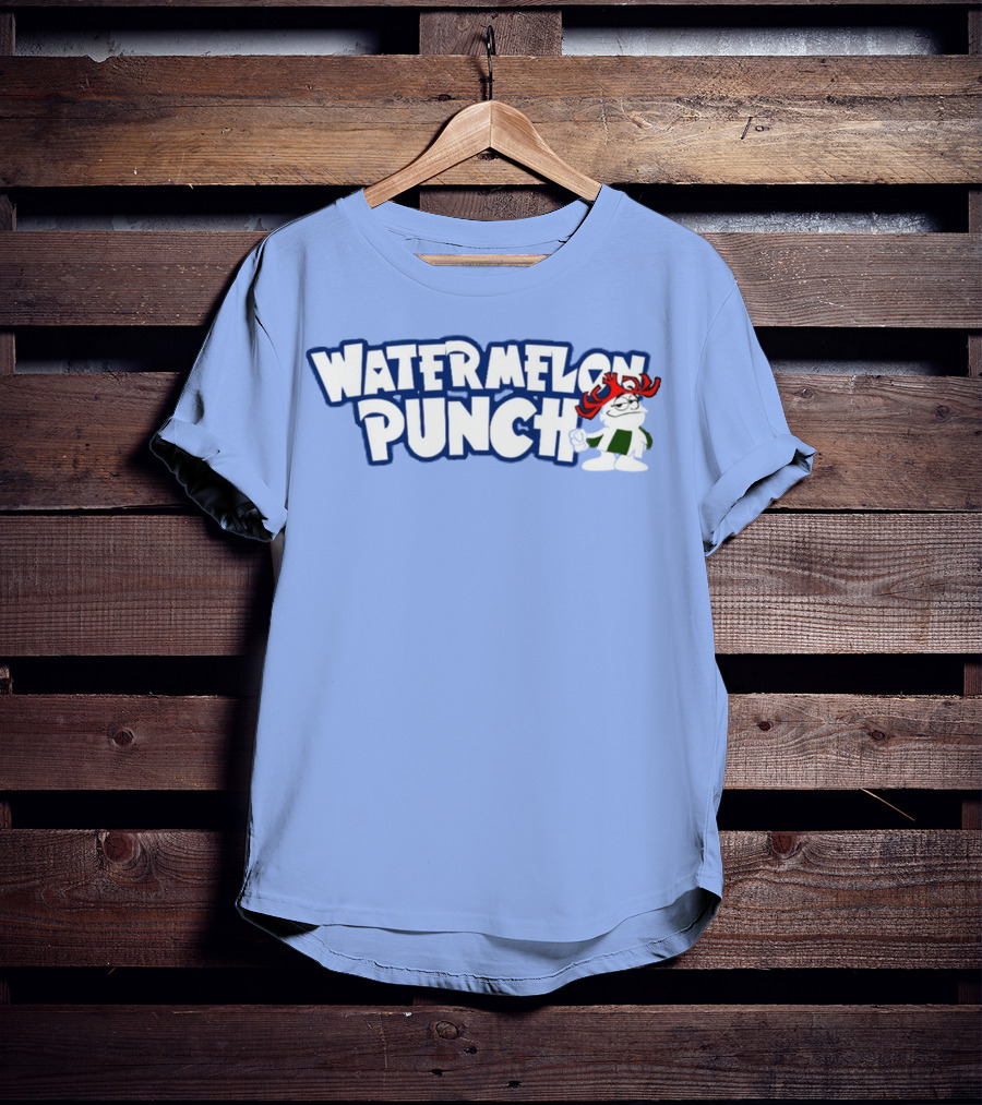 Watermelon Punch Cool Character With Fun Red Glasses And Green Shorts T-Shirt