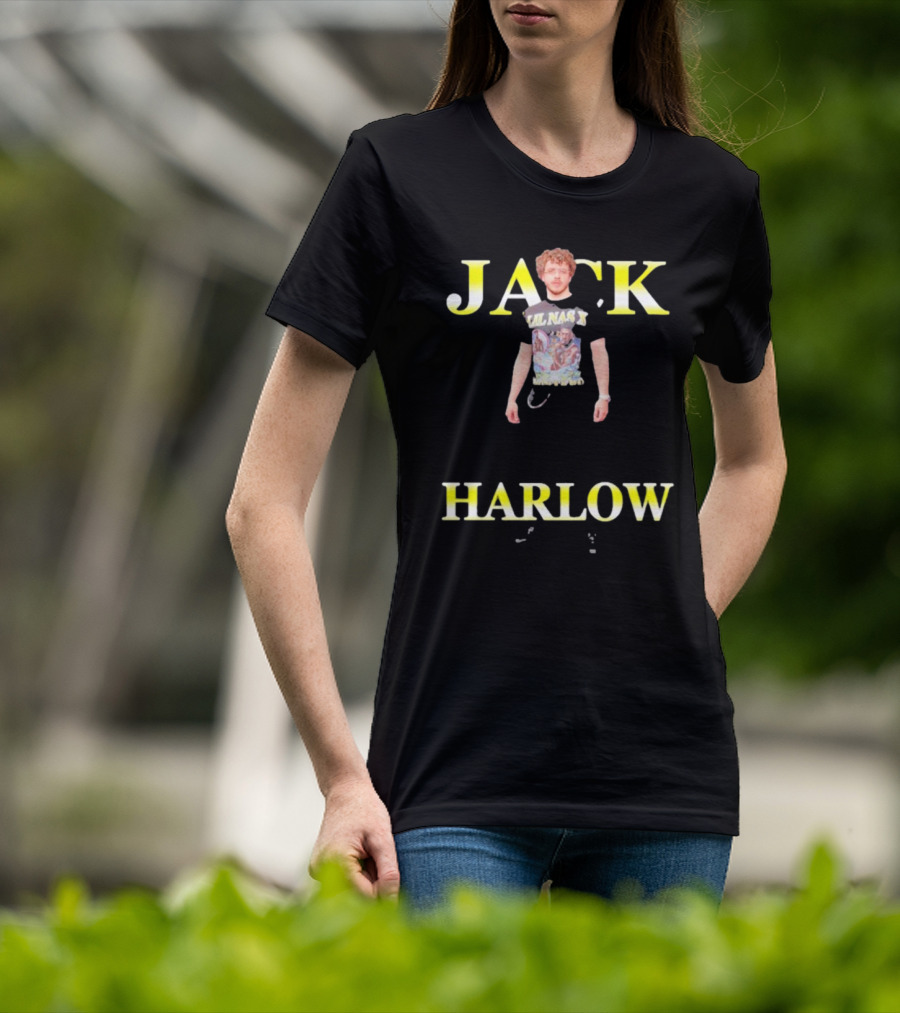 Lil Nas X Wearing Jack Harlow T-Shirt With Jack Harlow T-Shirt