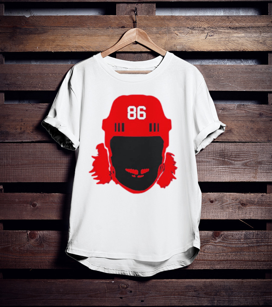 Spittin Chiclets Nj 86 Hockey Helmet T-Shirt