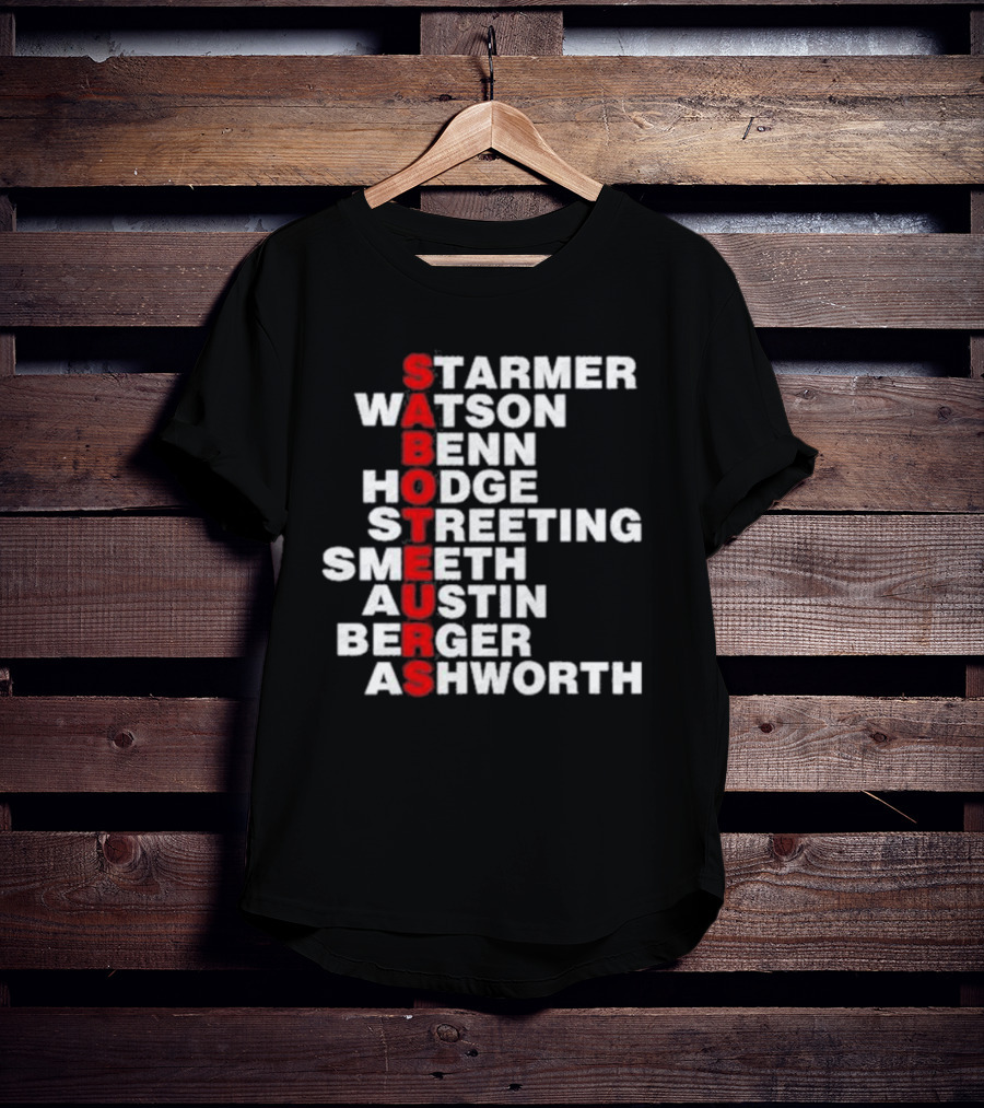 Angrybirdju Saboteurs Starmer Watson Benn Hodge Streeting Smeeth Austin Berger Ashworth T-Shirt