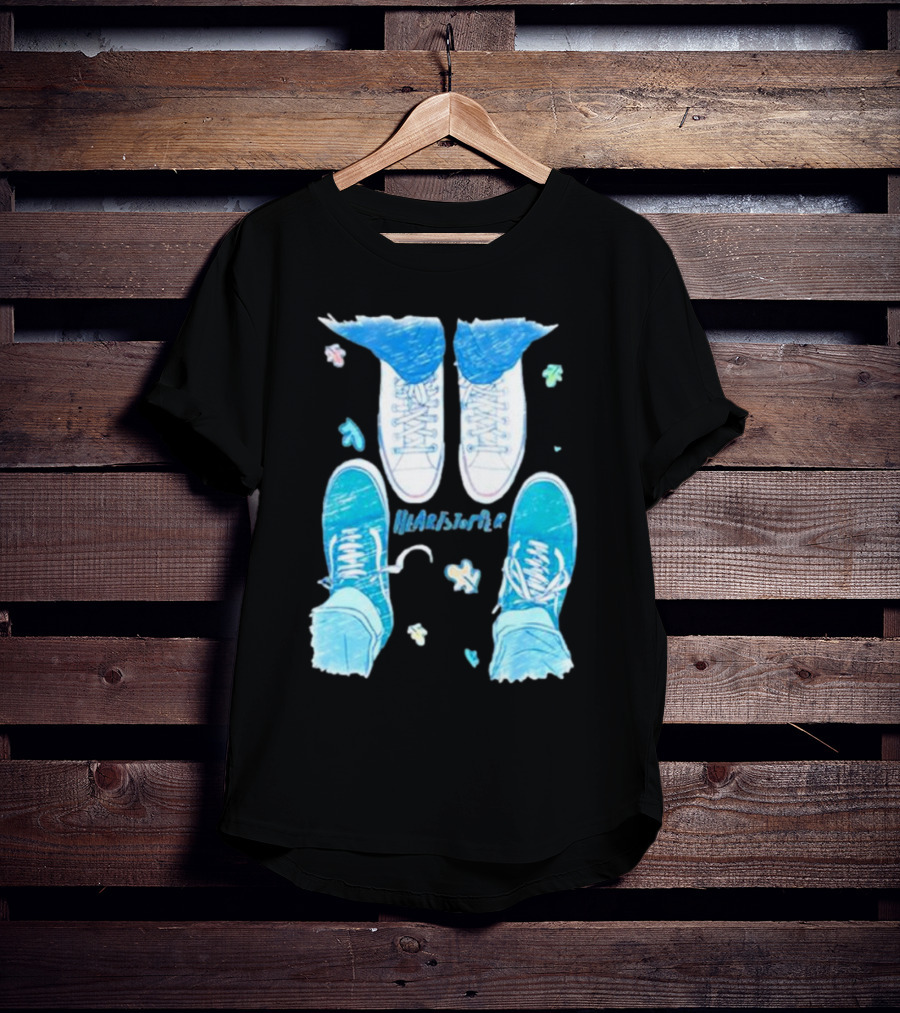 Heartstopper Nick And Charlie Shoes Pastel Sketch T-Shirt