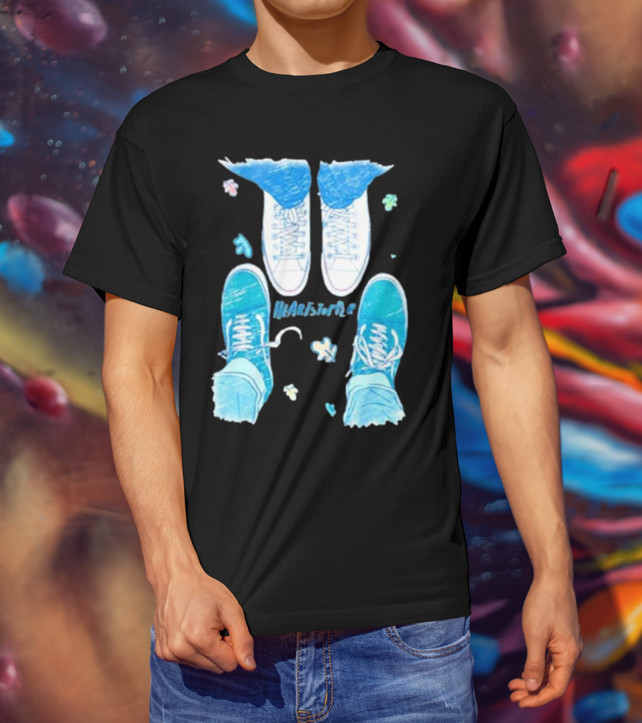 Heartstopper Nick And Charlie Shoes Pastel Sketch T-Shirt