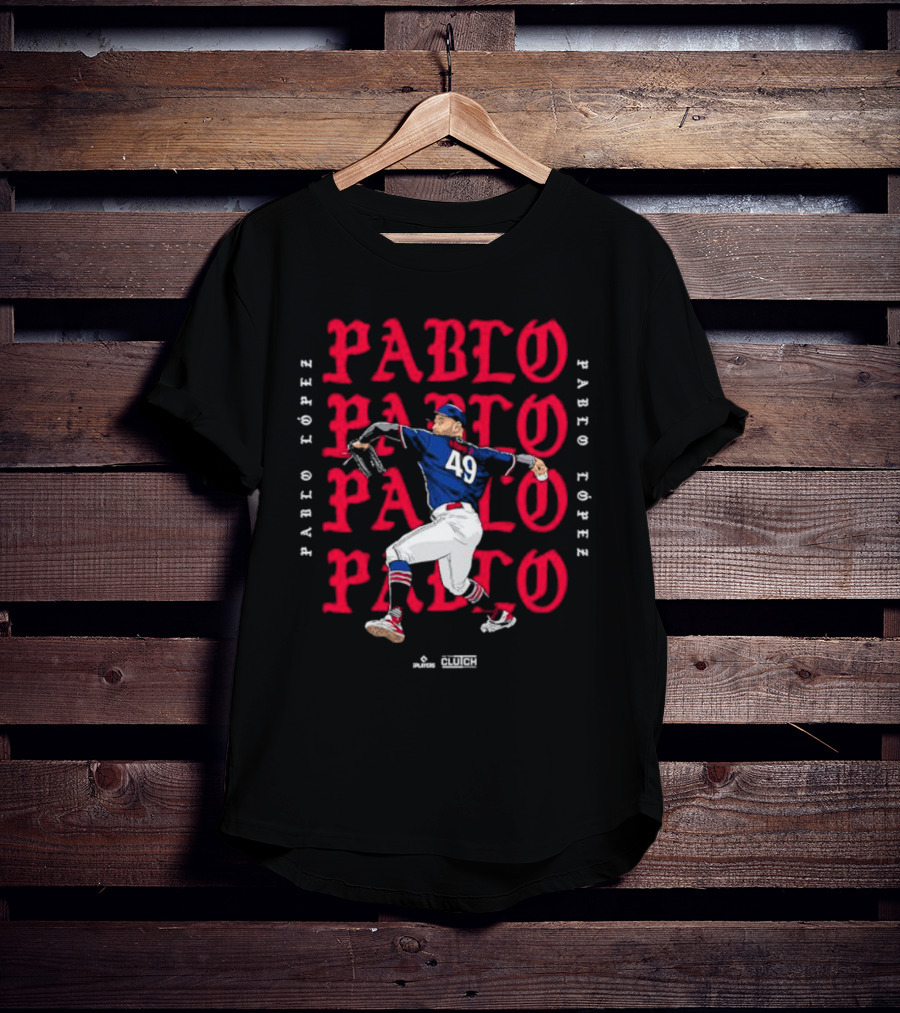 Pablo López Pitching MLBPA 49 Clutch Players T-Shirt