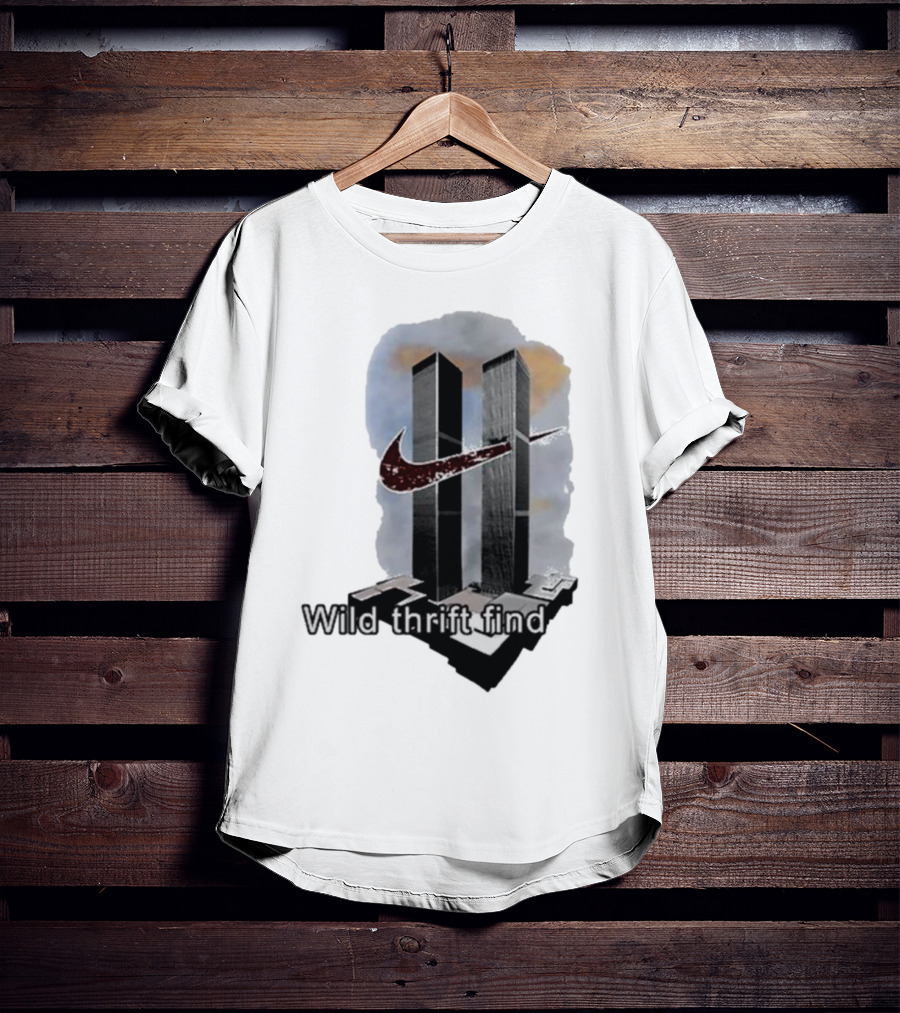 Wild Thrift Find Screenshot Tiktok Twin Towers T-Shirt