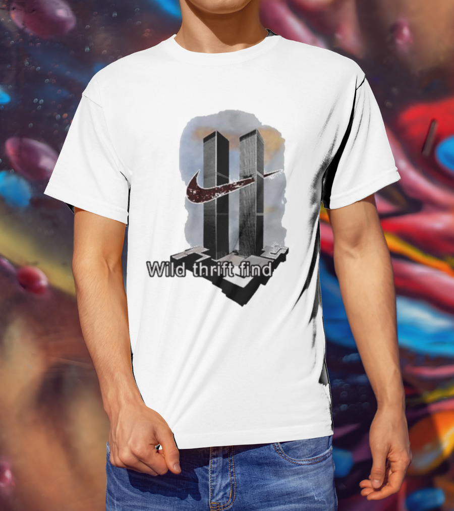 Wild Thrift Find Screenshot Tiktok Twin Towers T-Shirt