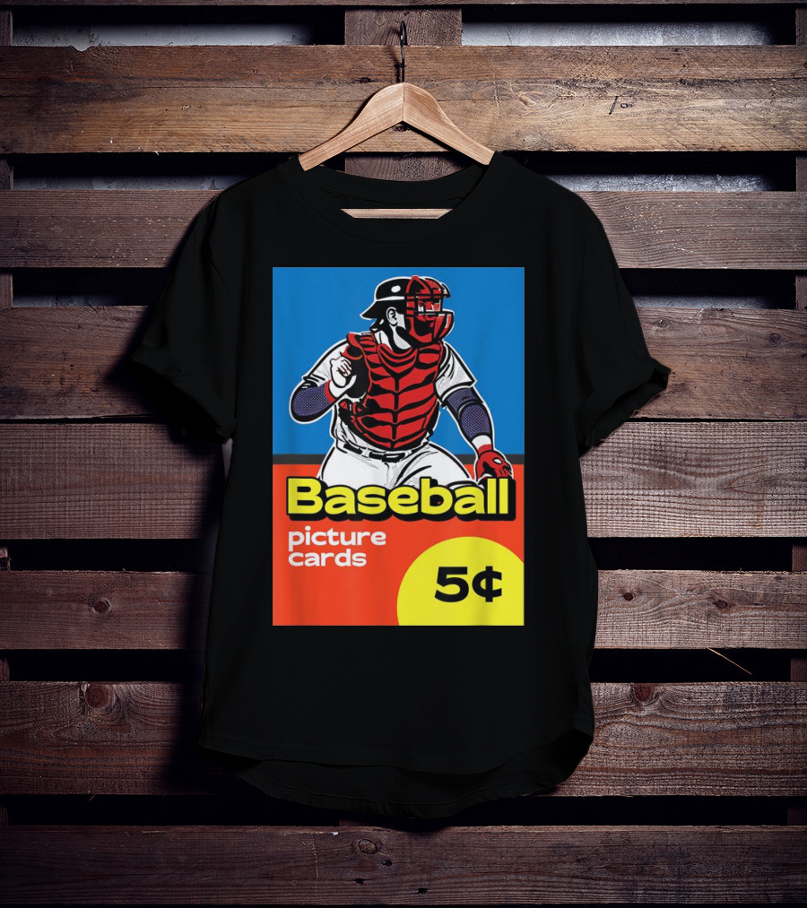 Baseball Picture Cards 5¢ Catcher T-Shirt