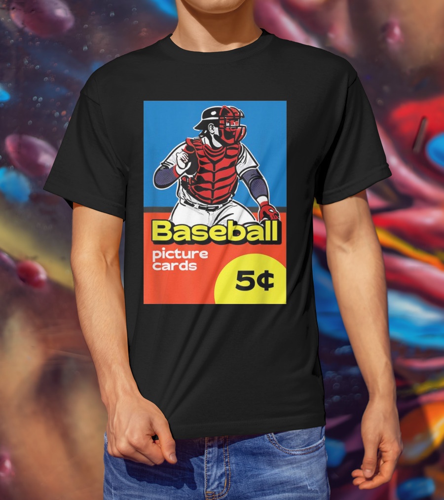 Baseball Picture Cards 5¢ Catcher T-Shirt