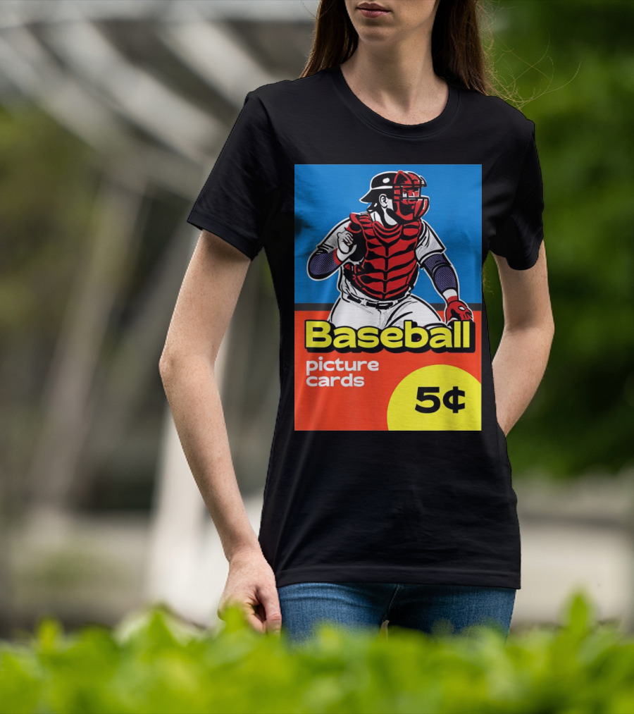 Baseball Picture Cards 5¢ Catcher T-Shirt