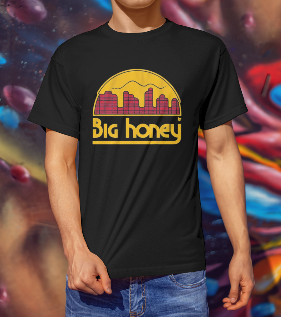 Big Honey Denver Skyline Honeycomb Nuggets Fan T-Shirt