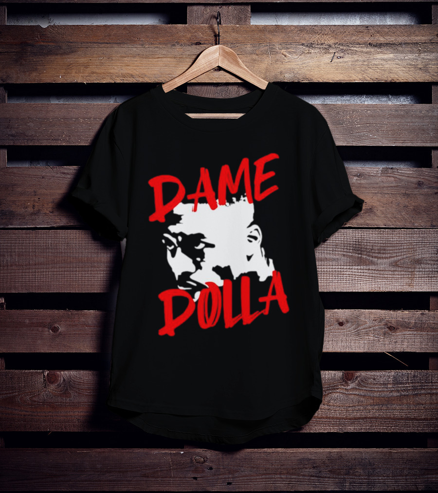 Dame Dolla Face Portrait Star Blazers T-Shirt