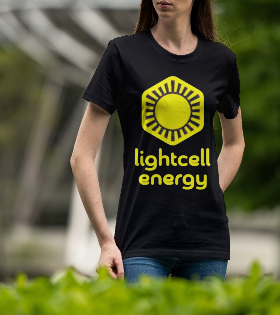 Danielle Fong Lightcell Energy Sunburst Hexagon T-Shirt